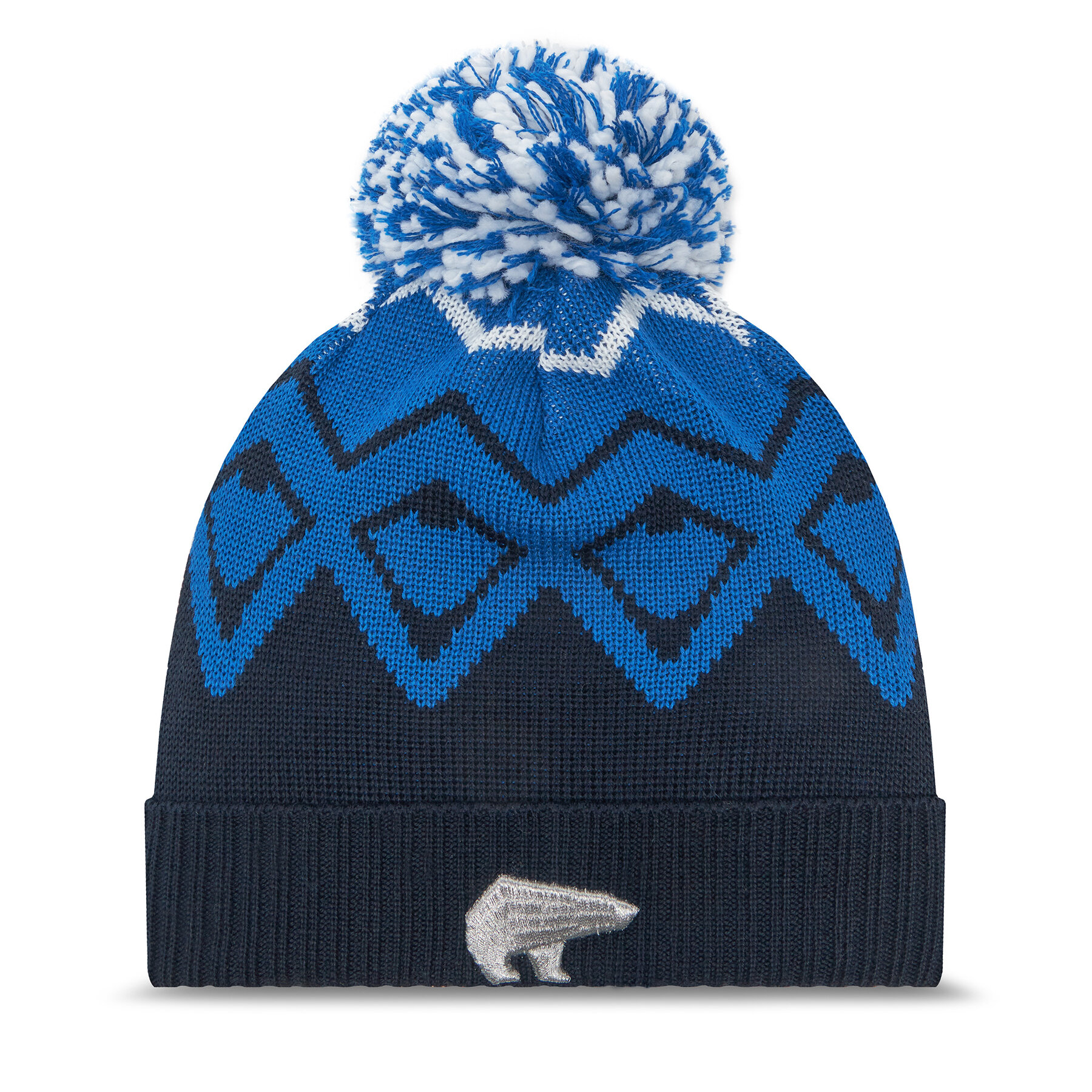 Mütze Eisbär Ziggy Os Pompon Kids 71115 024 Blau von EISBÄR