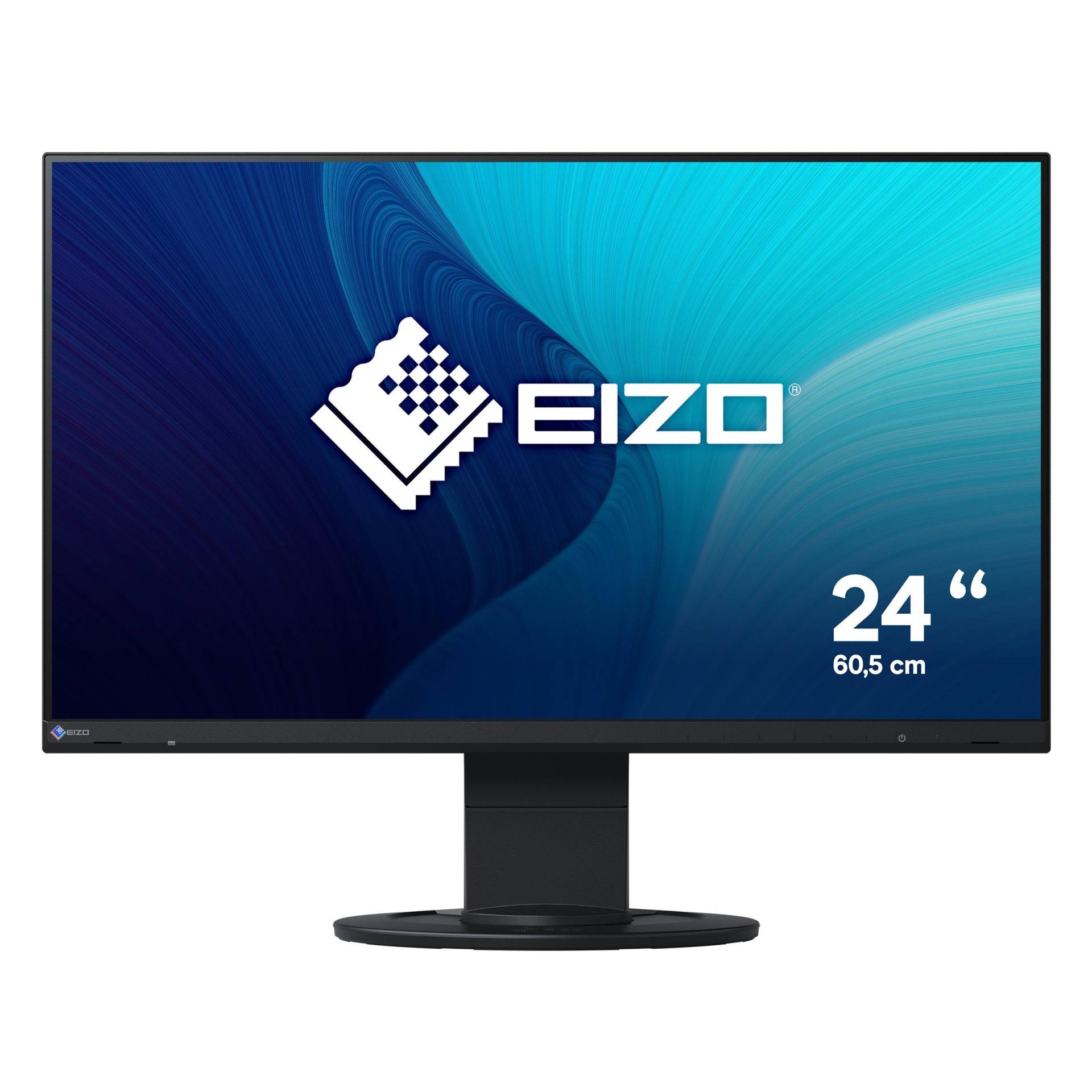 EIZO - FlexScan EV2460-BK LED display 60,5 cm (23.8") 1920 x 1080 Pixel Full HD Schwarz, Schwarz von EIZO