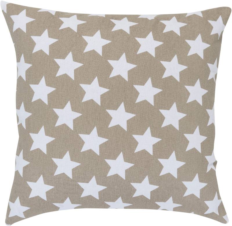 ELBERSDRUCKE Dekokissen »Stars allover«, Kissenhülle mit Polyesterfüllung mit trendigen Stern-Motiven, 45x45 cm von ELBERSDRUCKE