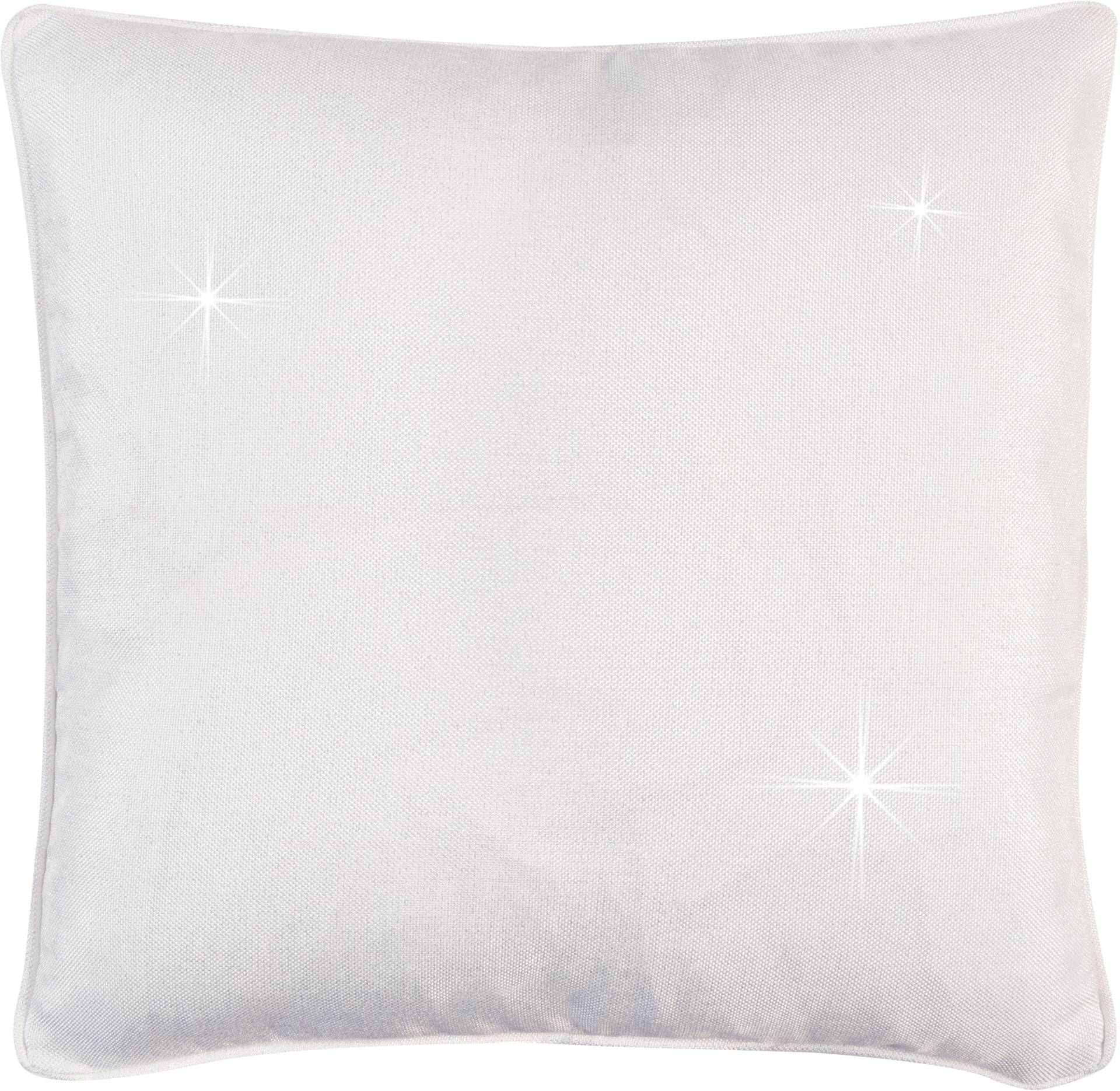 ELBERSDRUCKE Dekokissen »Freundin Vintage 00 weiss«, Kissenhülle mit Polyesterfüllung mit Unigewebe in Leinenoptik, 45x45cm von ELBERSDRUCKE