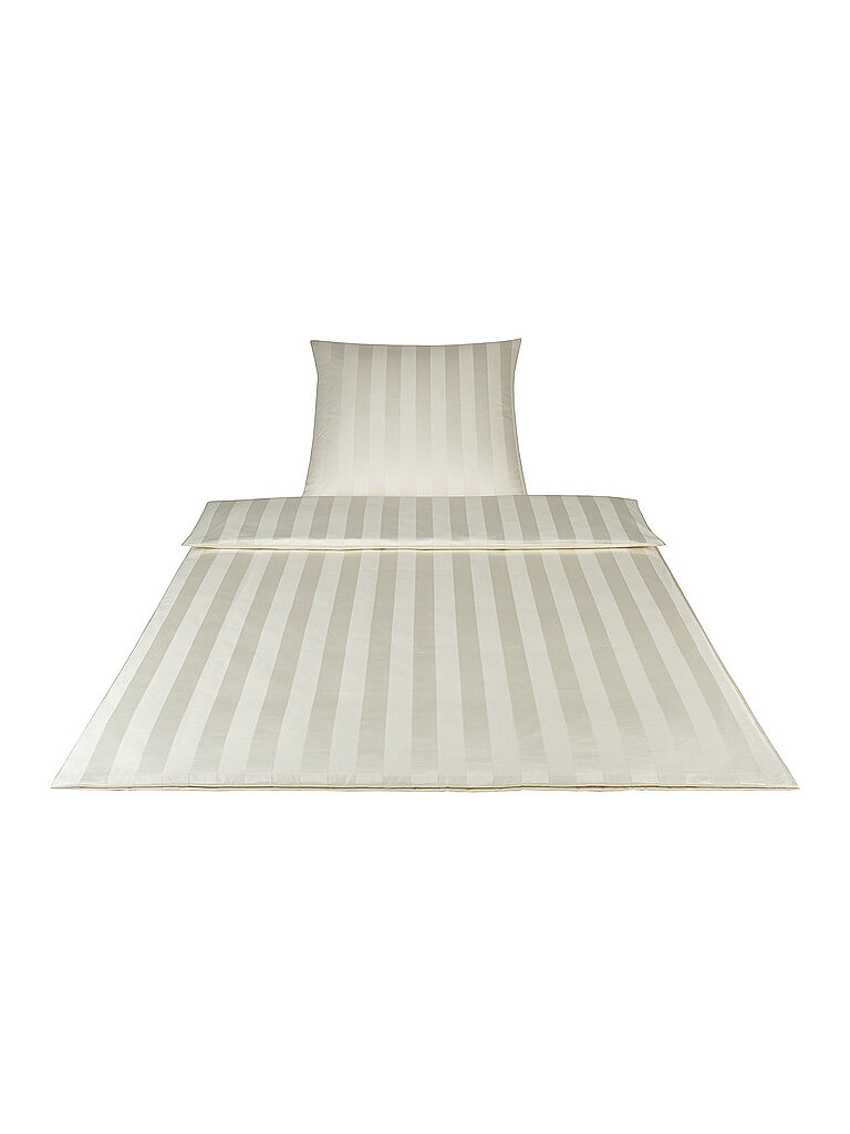 ELEGANTE Damast-Bettwäsche  70x90cm/140x200cm (Creme) creme von ELEGANTE