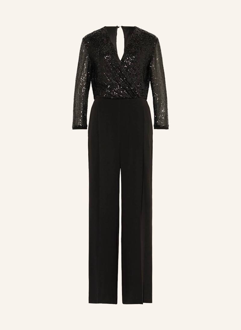 Elena Miro Jumpsuit Mit Pailletten Und 3/4-Arm schwarz von ELENA MIRO