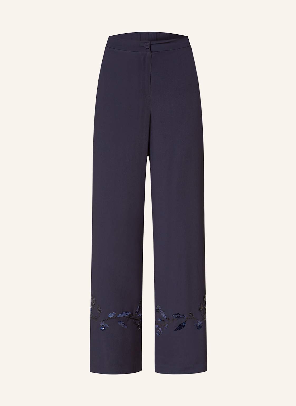 Elena Miro Marlenehose Mit Pailletten blau Elena Miro Marlenehose Mit Pailletten blau von ELENA MIRO