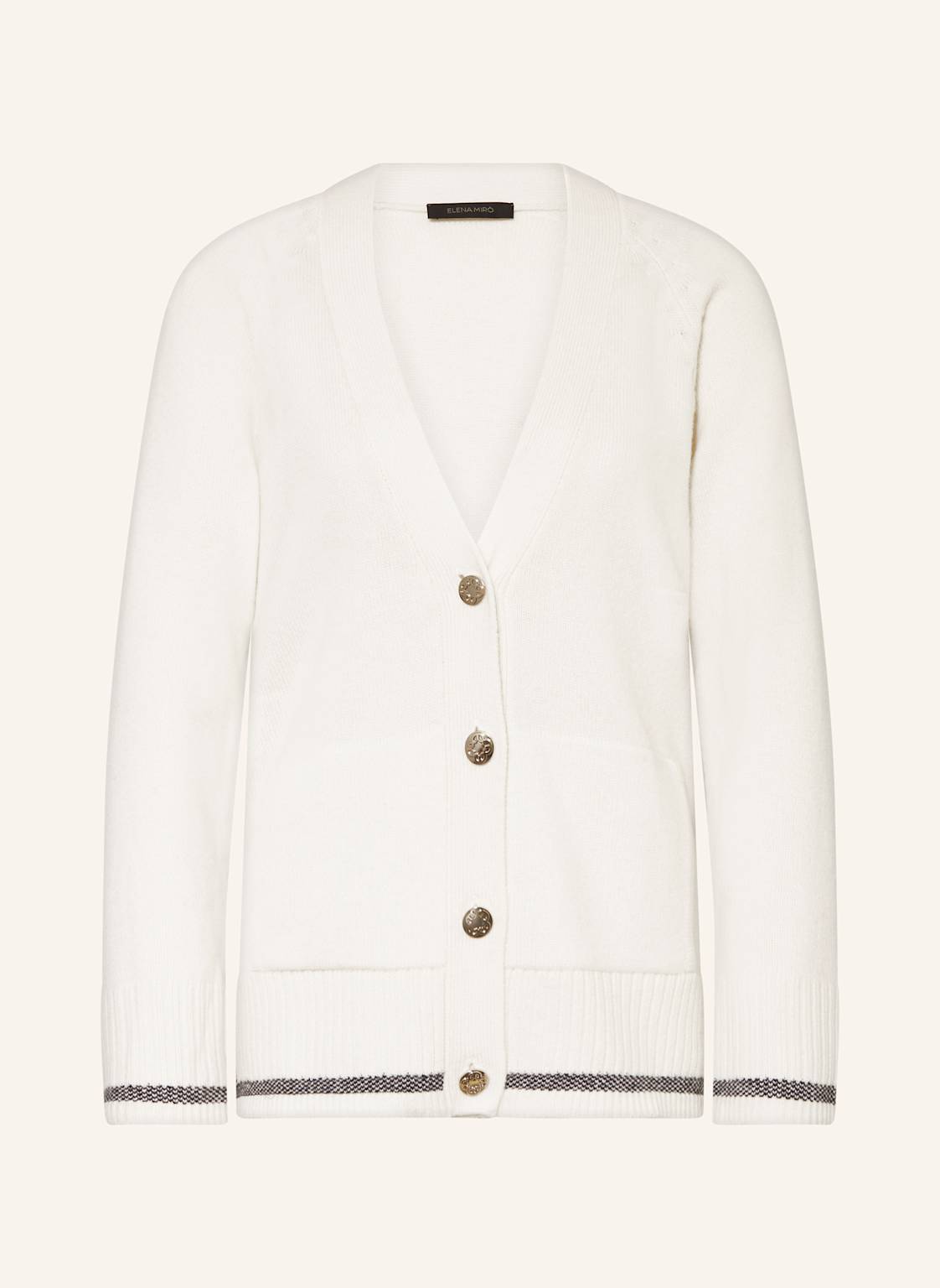 Elena Miro Strickjacke weiss Elena Miro Strickjacke weiss von ELENA MIRO