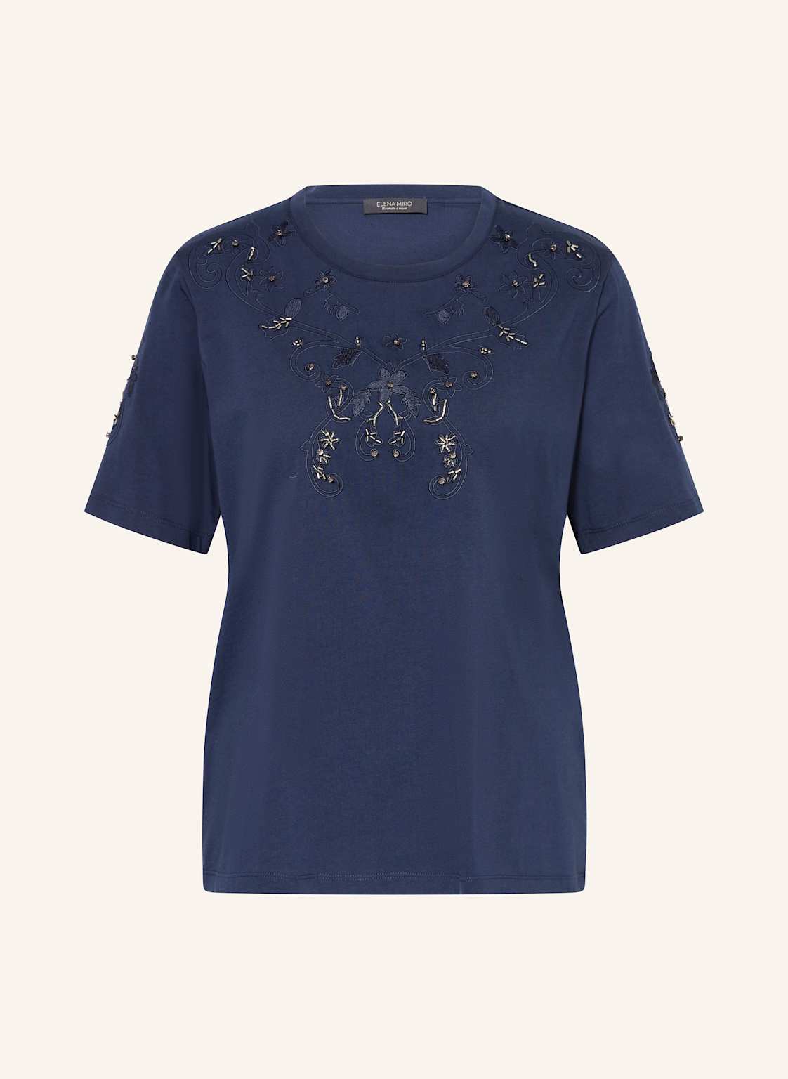 Elena Miro T-Shirt Mit Schmucksteinen blau Elena Miro T-Shirt Mit Schmucksteinen blau von ELENA MIRO