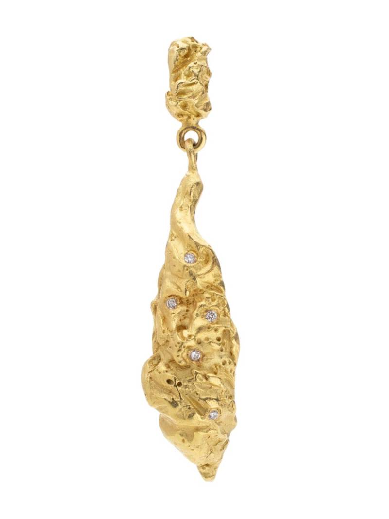 ELHANATI 18kt yellow gold Rock diamond earring von ELHANATI