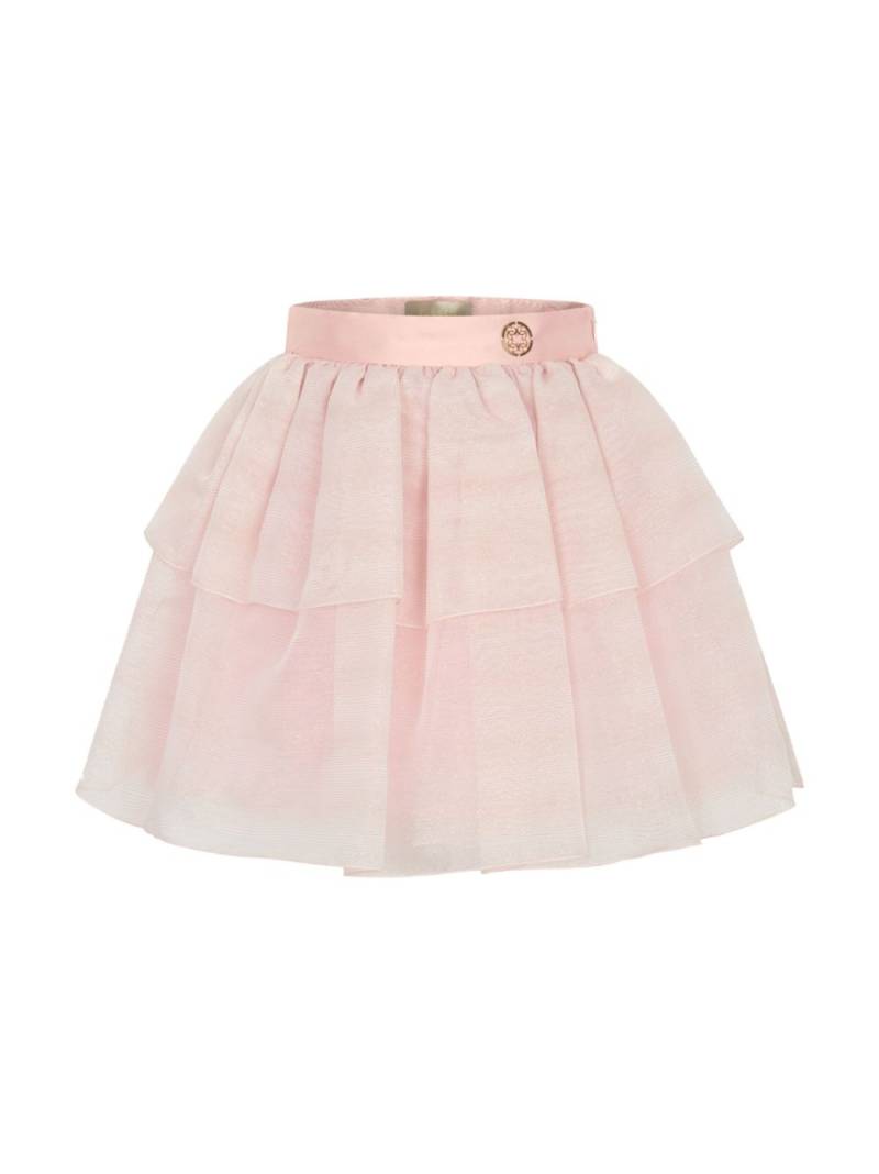 ELIE SAAB JUNIOR logo-plaque cotton tutu - Pink von ELIE SAAB JUNIOR