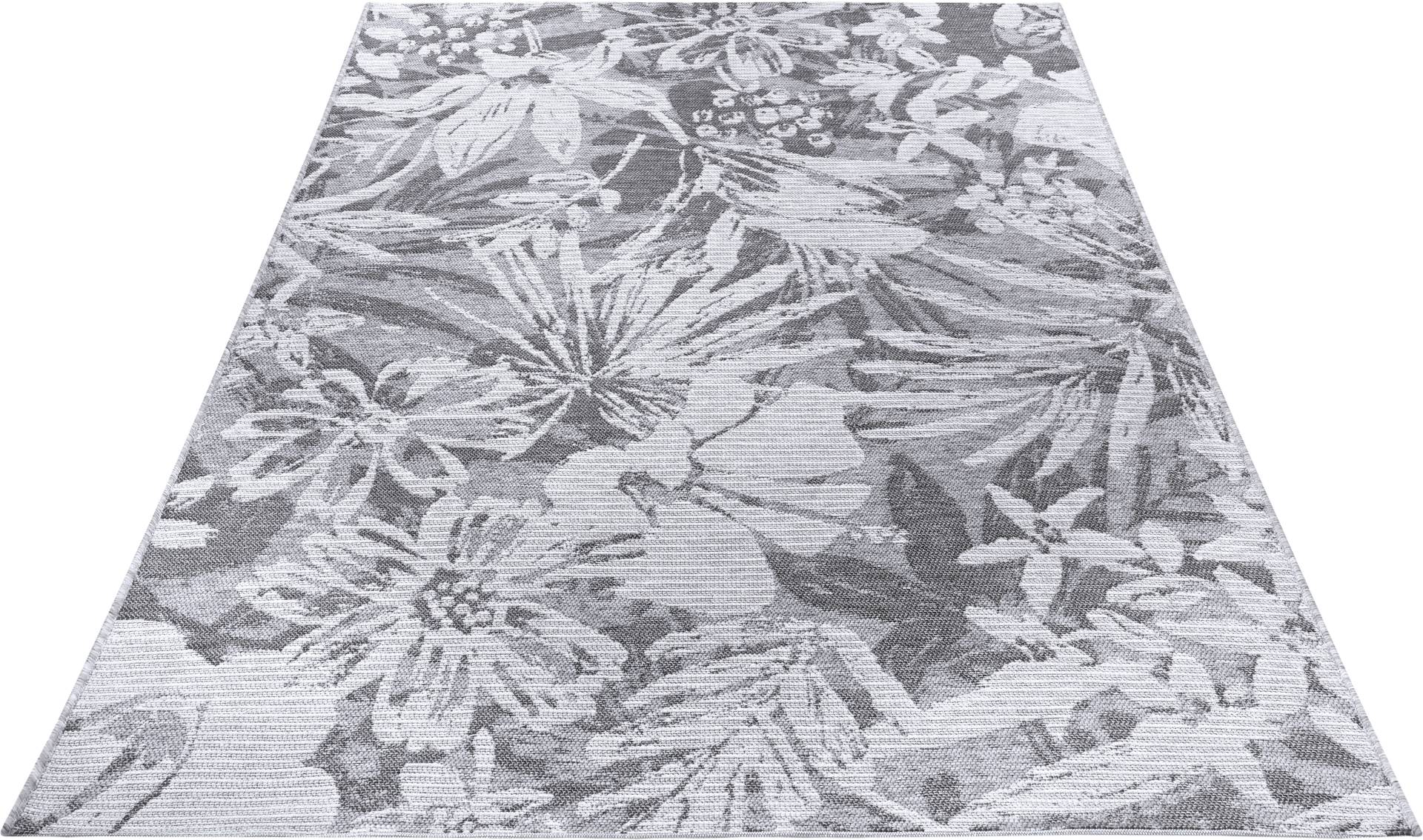 ELLE DECORATION Teppich »Lanao«, rechteckig, Flachgewebe, Florales Design, Strapazierfähig, Pflegeleicht von ELLE DECORATION