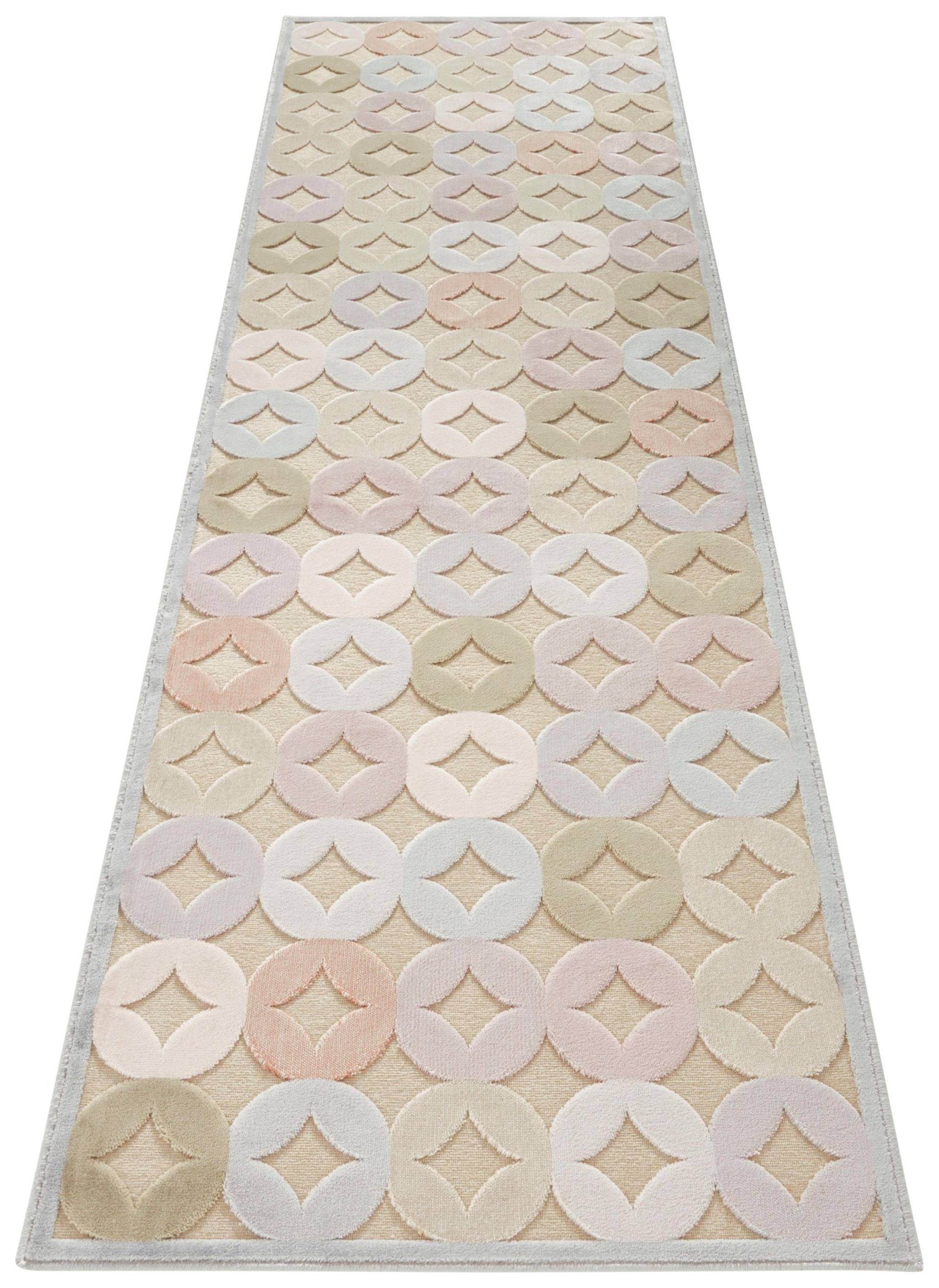 ELLE DECORATION Läufer »Chiers«, rechteckig, 8 mm Höhe, Kurzflor, Velour, Geometrisches Muster, Hoch-Tief Struktur ELLE DECORATION Läufer »Chiers«, rechteckig, 8 mm Höhe, Kurzflor, Velour, Geometrisches Muster, Hoch-Tief Struktur von ELLE DECORATION
