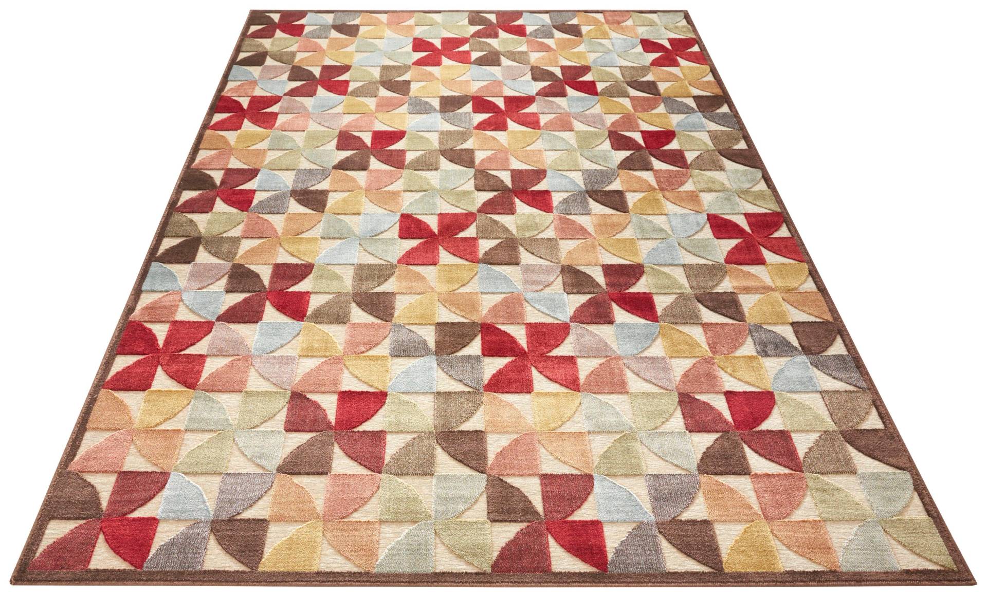 ELLE DECORATION Teppich »Ailette«, rechteckig, 8 mm Höhe, Kurzflor, Velour, Geometrisches Muster, Hoch-Tief Struktur ELLE DECORATION Teppich »Ailette«, rechteckig, 8 mm Höhe, Kurzflor, Velour, Geometrisches Muster, Hoch-Tief Struktur von ELLE DECORATION
