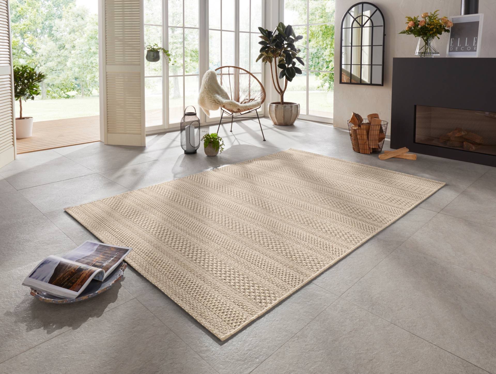 ELLE DECORATION Teppich »Arras«, rechteckig, 8 mm Höhe, In-& Outdoor, Wetterfest, Balkon, Garten, Wohnzimmer, Sisal Optik ELLE DECORATION Teppich »Arras«, rechteckig, 8 mm Höhe, In-& Outdoor, Wetterfest, Balkon, Garten, Wohnzimmer, Sisal Optik von ELLE DECORATION
