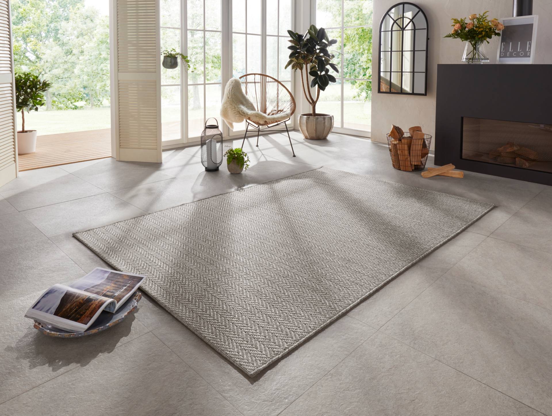 ELLE DECORATION Teppich »Caen«, rechteckig, 8 mm Höhe, In-& Outdoor, Wetterfest, Balkon, Garten, Wohnzimmer, Wasserfest ELLE DECORATION Teppich »Caen«, rechteckig, 8 mm Höhe, In-& Outdoor, Wetterfest, Balkon, Garten, Wohnzimmer, Wasserfest von ELLE DECORATION