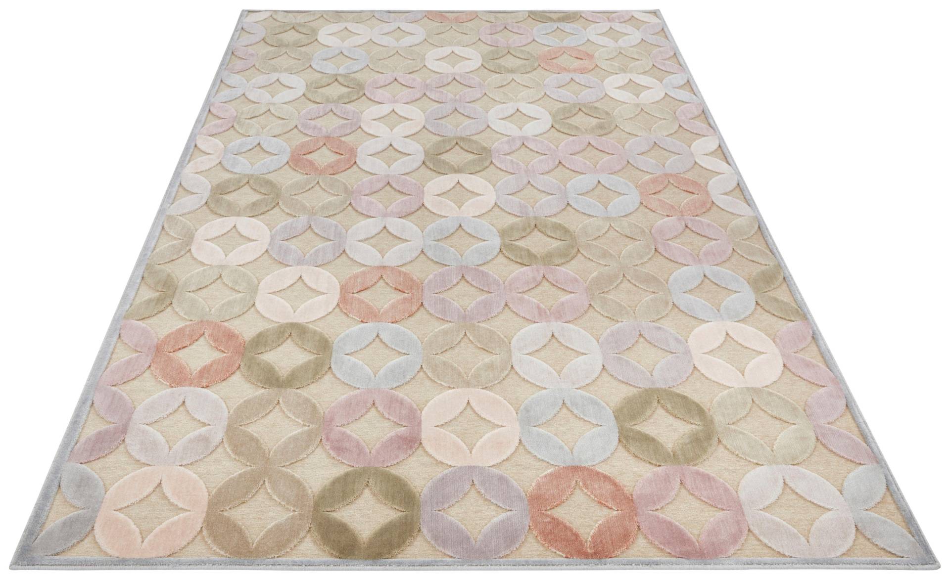 ELLE DECORATION Teppich »Chiers«, rechteckig, 8 mm Höhe, Kurzflor, Velour, Geometrisches Muster, Hoch-Tief Struktur ELLE DECORATION Teppich »Chiers«, rechteckig, 8 mm Höhe, Kurzflor, Velour, Geometrisches Muster, Hoch-Tief Struktur von ELLE DECORATION