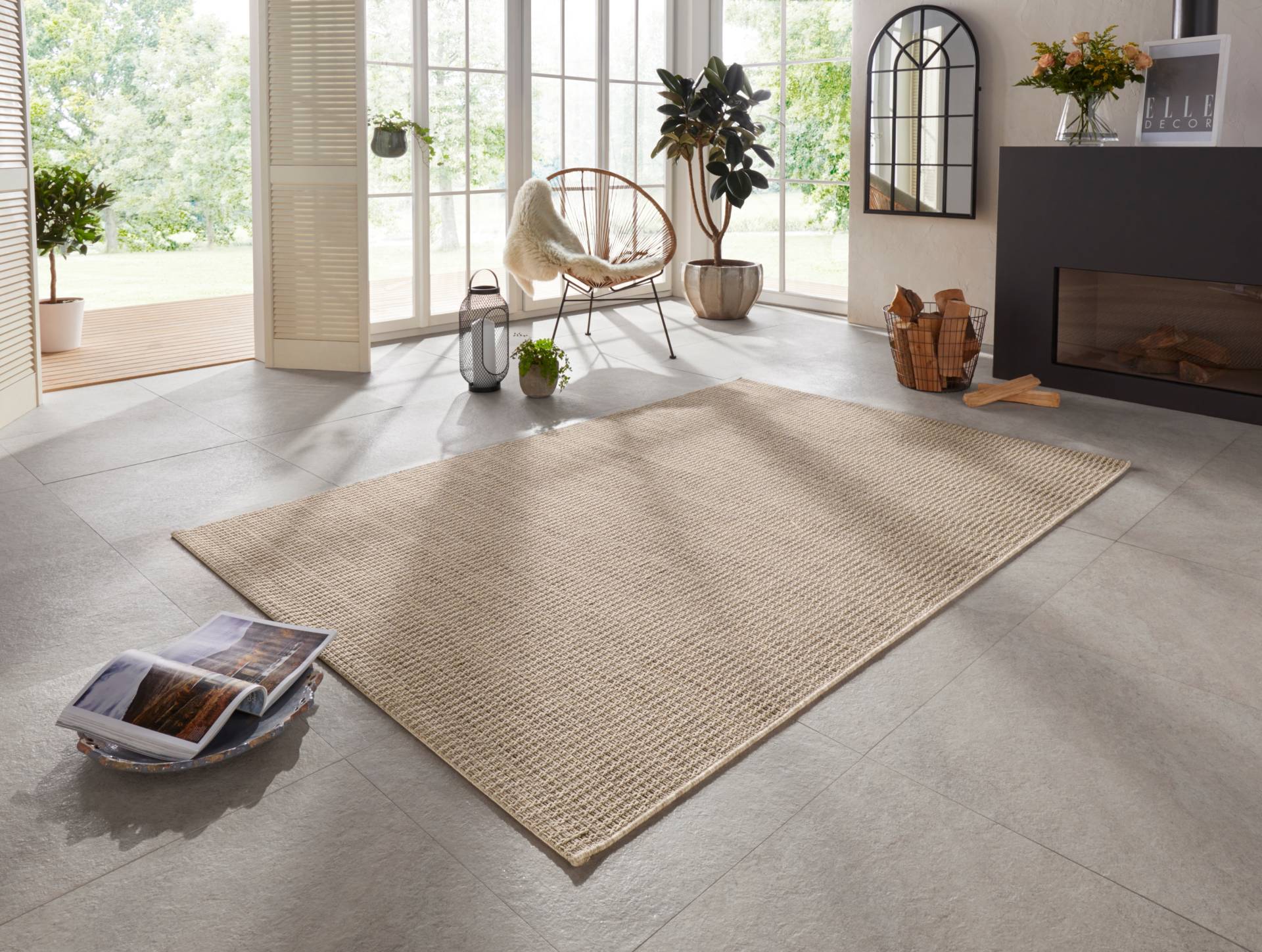 ELLE DECORATION Teppich »Dreux«, rechteckig, 8 mm Höhe, In-& Outdoor, Wetterfest, Balkon, Garten, Wohnzimmer, Wasserfest ELLE DECORATION Teppich »Dreux«, rechteckig, 8 mm Höhe, In-& Outdoor, Wetterfest, Balkon, Garten, Wohnzimmer, Wasserfest von ELLE DECORATION