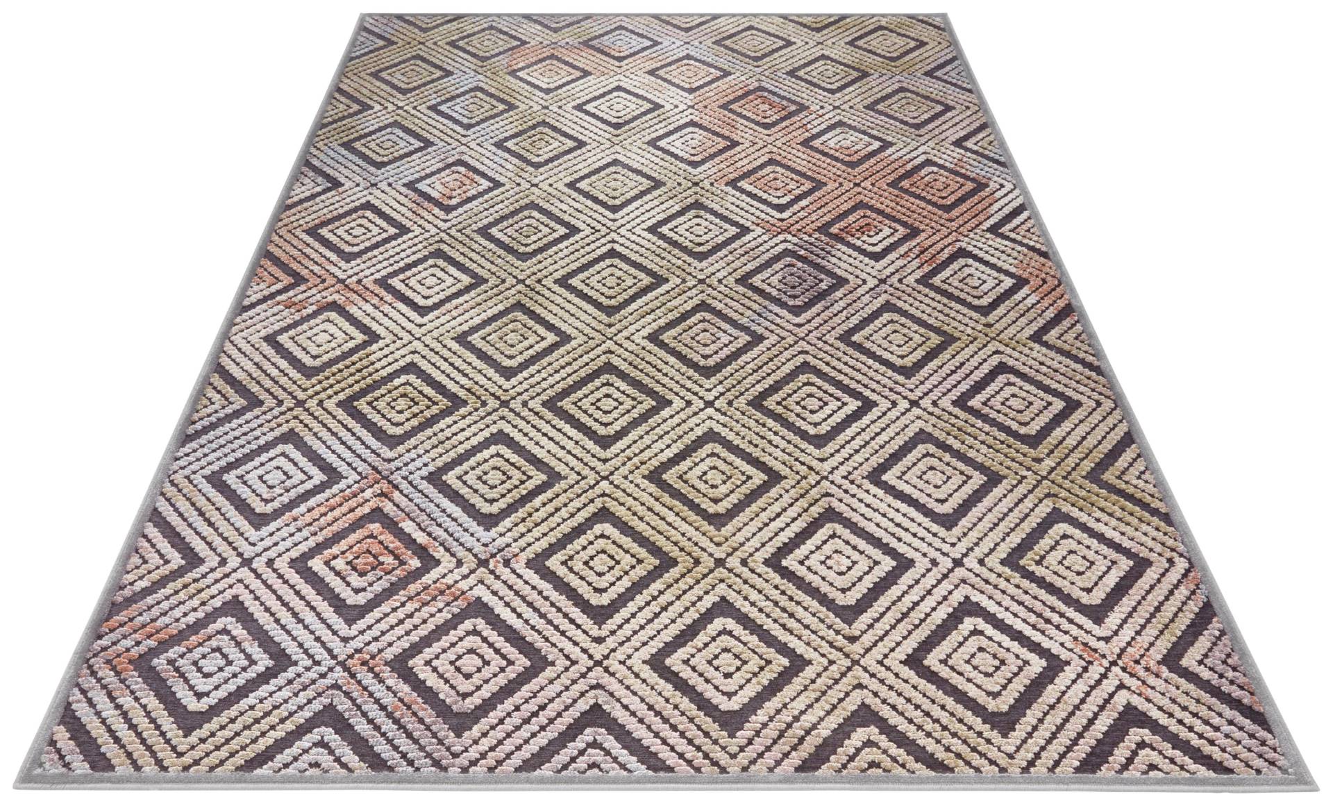 ELLE DECORATION Teppich »Isère«, rechteckig, 8 mm Höhe, Kurzflor, Velour, Geometrisches Muster, Hoch-Tief Struktur ELLE DECORATION Teppich »Isère«, rechteckig, 8 mm Höhe, Kurzflor, Velour, Geometrisches Muster, Hoch-Tief Struktur von ELLE DECORATION
