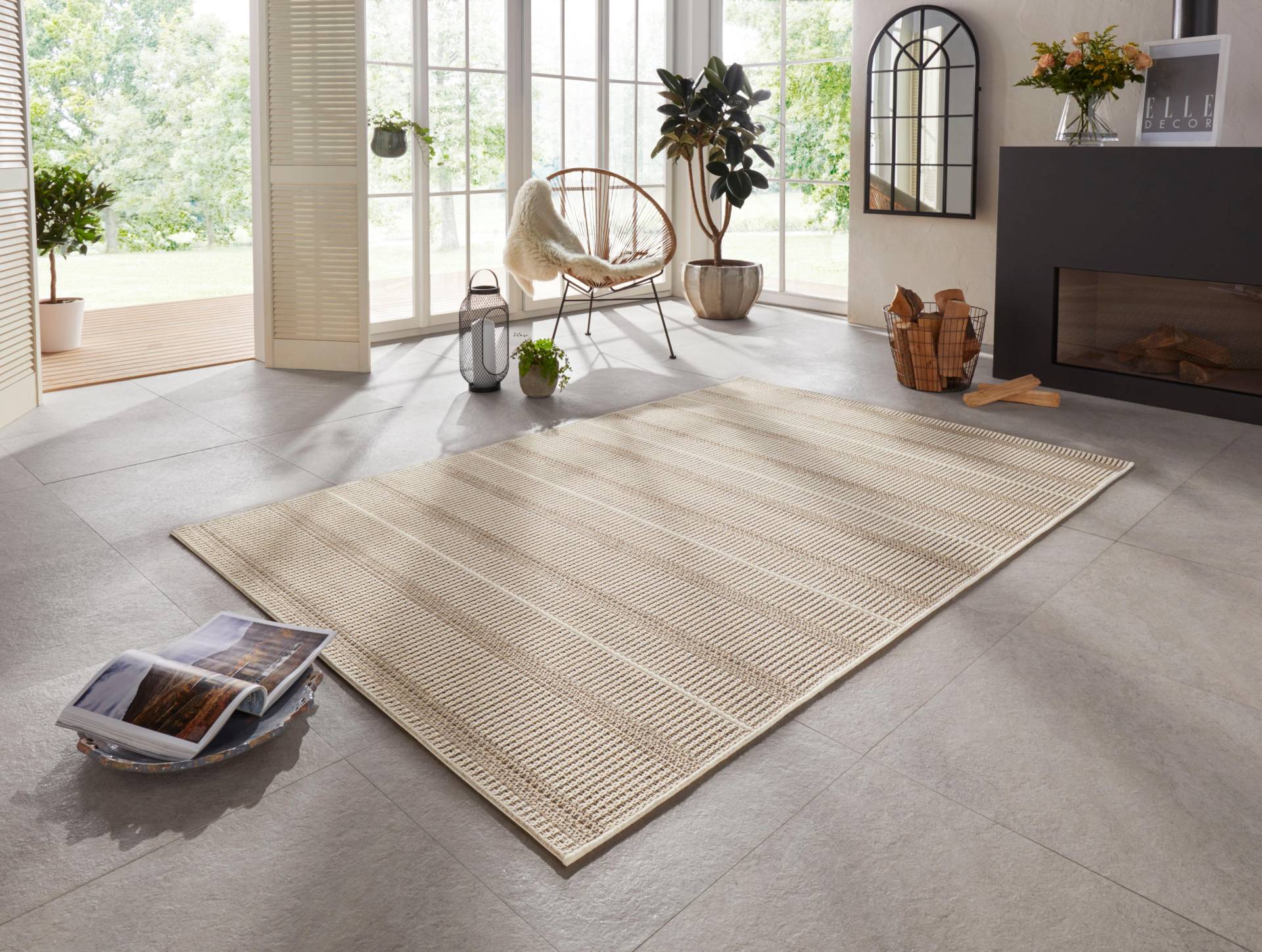 ELLE DECORATION Teppich »Laon«, rechteckig, 8 mm Höhe, In-& Outdoor, Flachgewebe, Wetterfest, Balkon, Garten, Handmade-Look ELLE DECORATION Teppich »Laon«, rechteckig, 8 mm Höhe, In-& Outdoor, Flachgewebe, Wetterfest, Balkon, Garten, Handmade-Look von ELLE DECORATION
