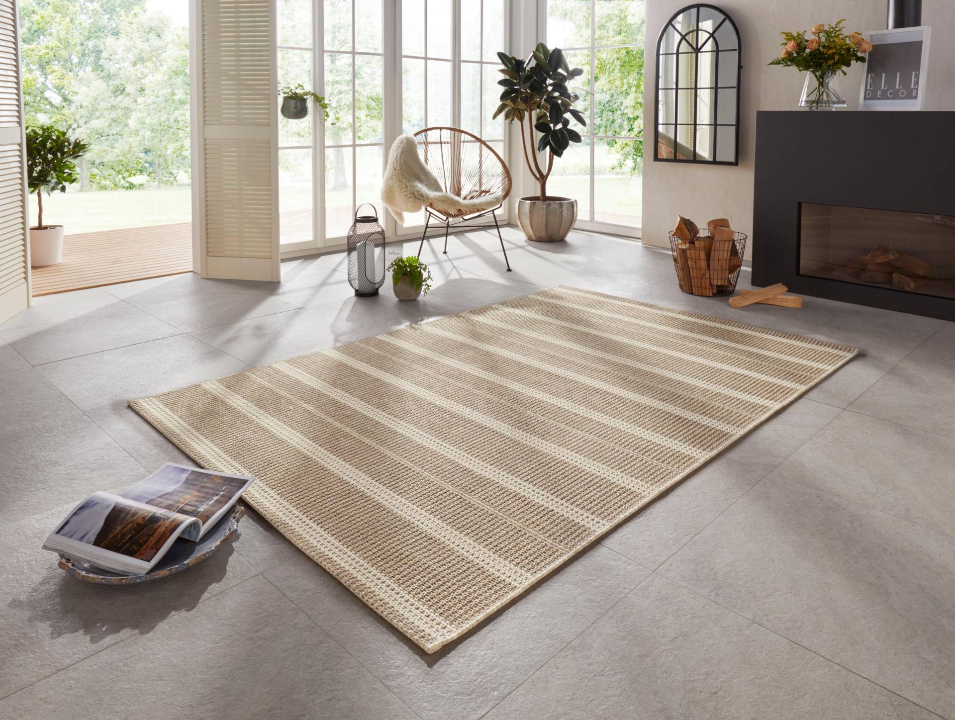 ELLE DECORATION Teppich »Laon«, rechteckig, 8 mm Höhe, In-& Outdoor, Flachgewebe, Wetterfest, Balkon, Garten, Handmade-Look ELLE DECORATION Teppich »Laon«, rechteckig, 8 mm Höhe, In-& Outdoor, Flachgewebe, Wetterfest, Balkon, Garten, Handmade-Look von ELLE DECORATION
