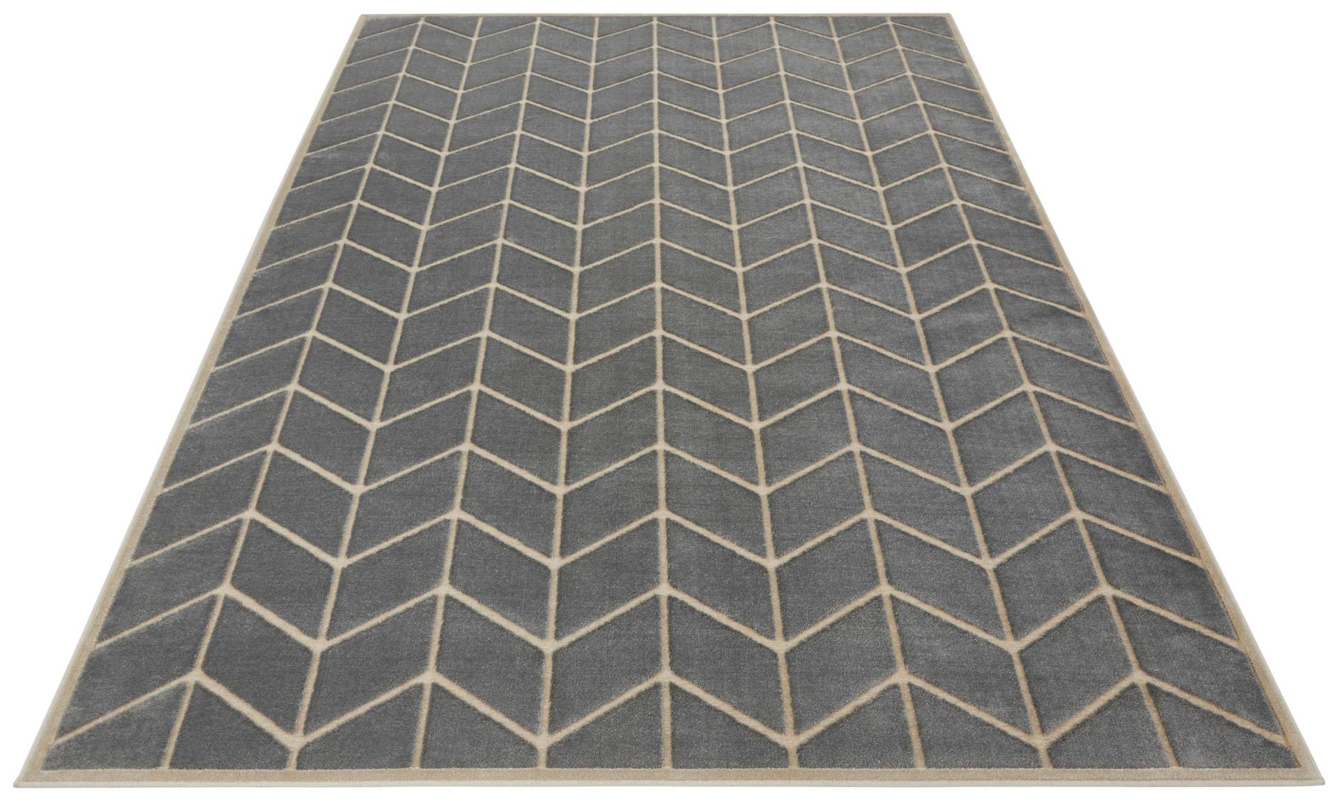 ELLE DECORATION Teppich »Loire«, rechteckig, 8 mm Höhe, Kurzflor, Velour, Geometrisches Muster, Hoch-Tief Struktur ELLE DECORATION Teppich »Loire«, rechteckig, 8 mm Höhe, Kurzflor, Velour, Geometrisches Muster, Hoch-Tief Struktur von ELLE DECORATION