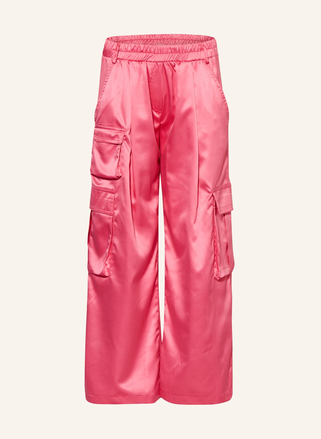 Elsy Cargohose Aus Satin pink von ELSY