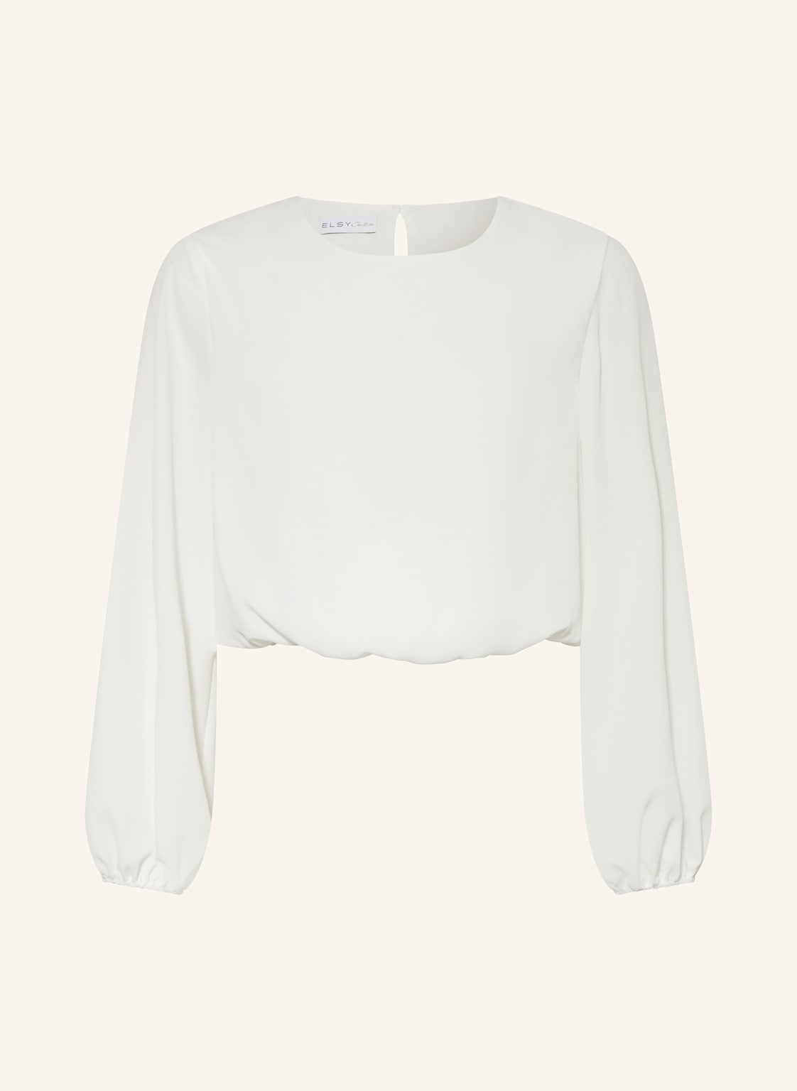 Elsy Cropped-Blusenshirt weiss von ELSY