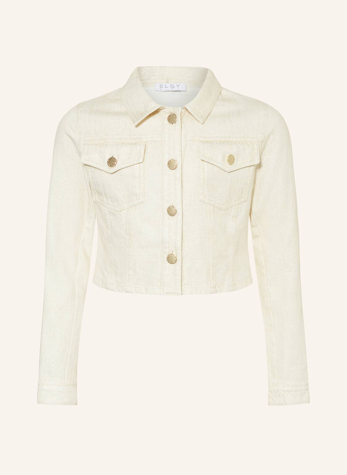 Elsy Jeansjacke Mit Glitzergarn blau von ELSY