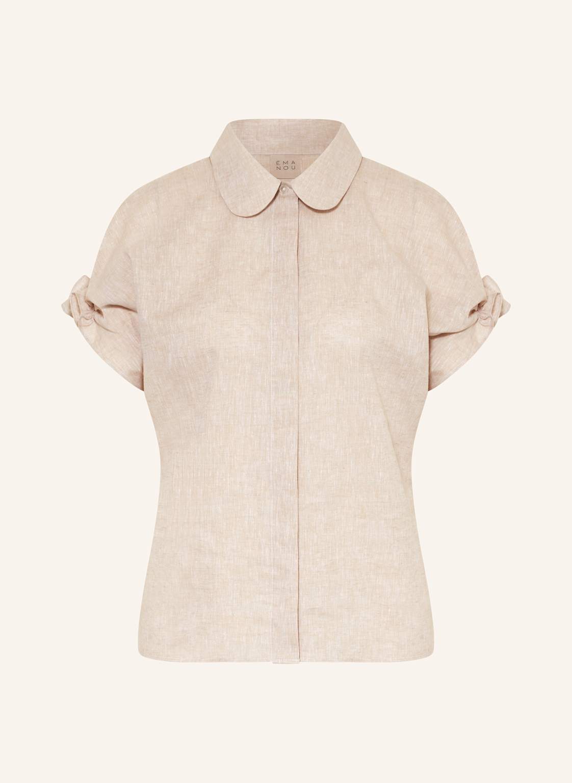 Émanou Bluse Mit Rüschen beige von ÉMANOU