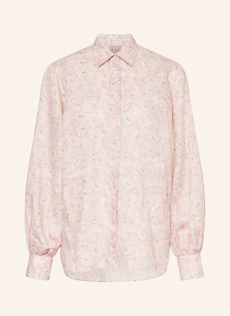 Émanou Hemdbluse Alicia Aus Leinen rosa von ÉMANOU