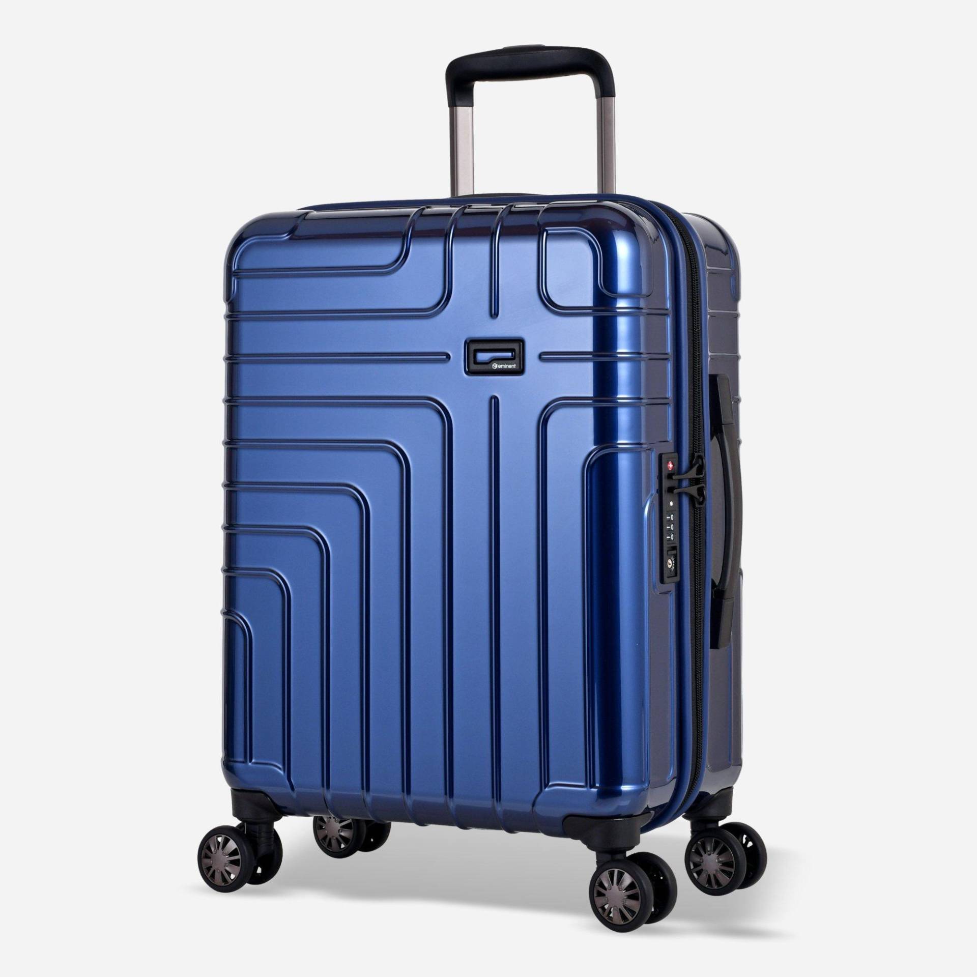 Helios Handgepäck Koffer 4 Rollen Unisex Blau 55 CM von EMINENT