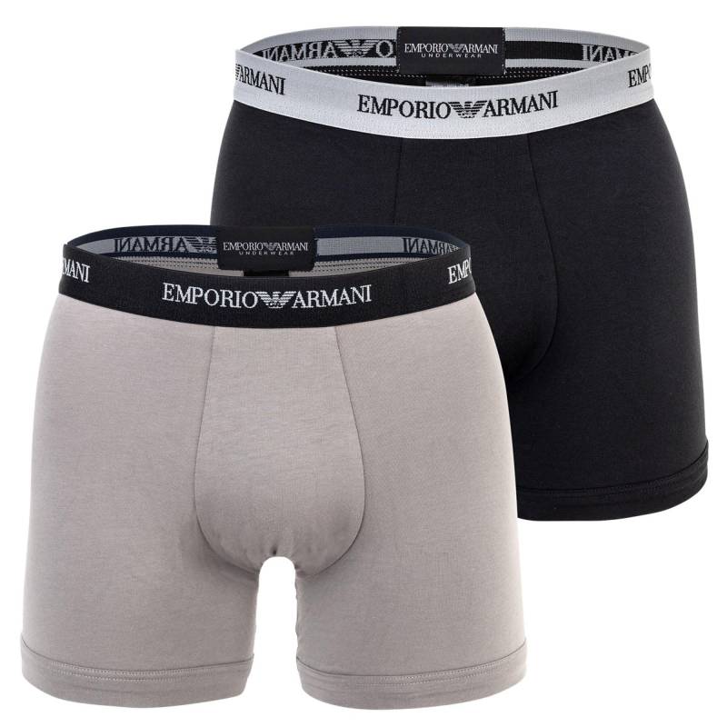 Boxershort 2er Pack Figurbetont Herren Schwarz S von EMPORIO ARMANI