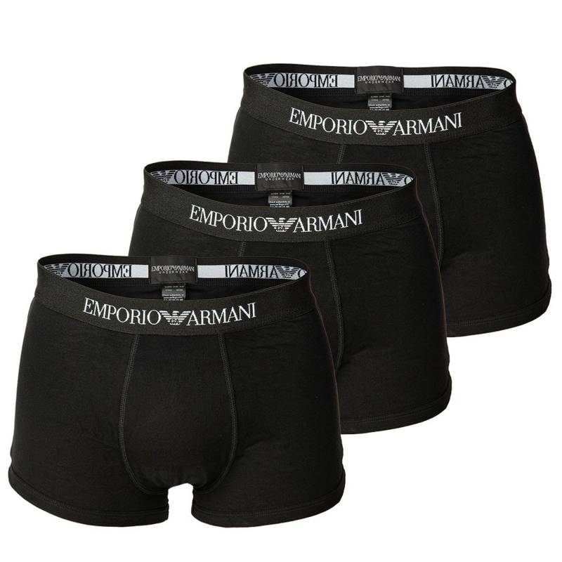 Boxershort 3er Pack Bequem Sitzend Herren Schwarz S von EMPORIO ARMANI