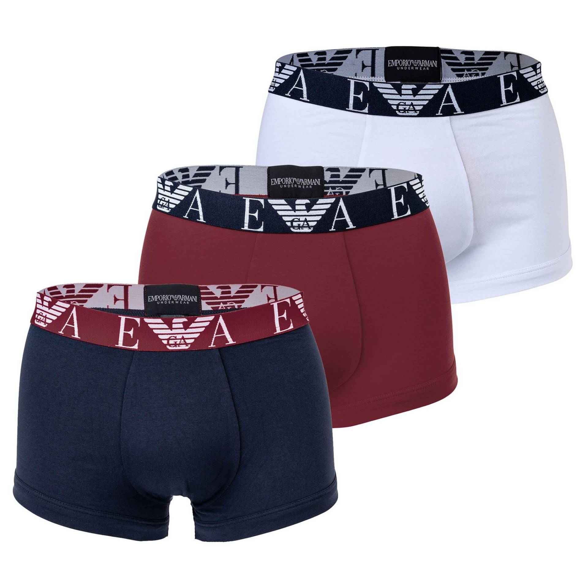 Boxershort Figurbetont-bold Monogram Herren  S von EMPORIO ARMANI