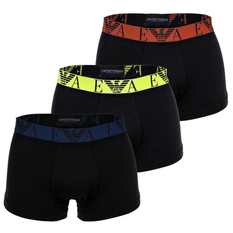 Boxershort Figurbetont-bold Monogram Herren Schwarz S von EMPORIO ARMANI