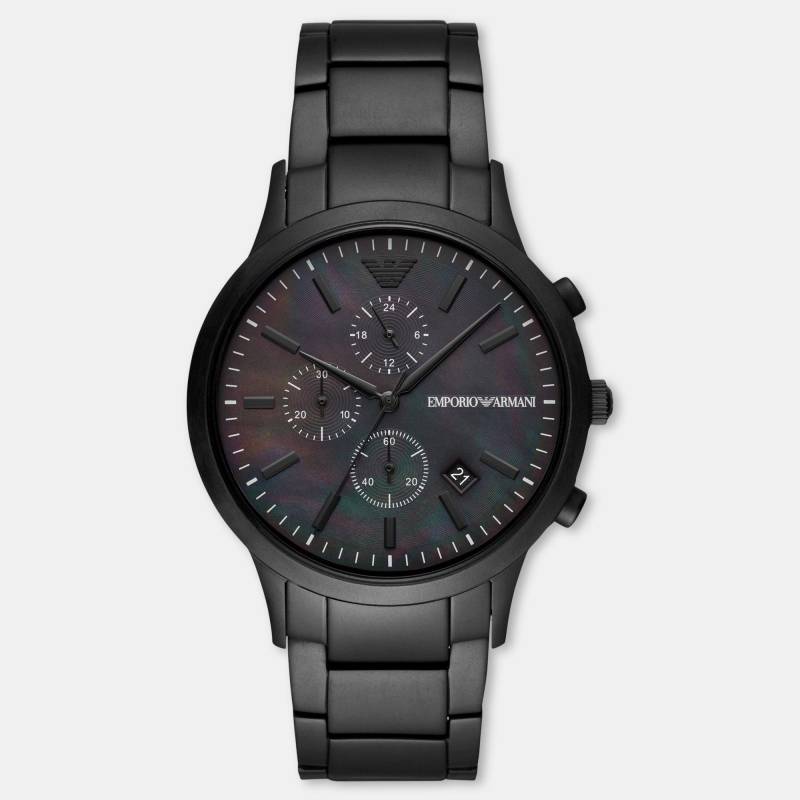 Chronograph Uhr Herren Black 43mm von EMPORIO ARMANI