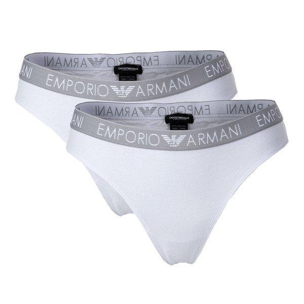 String 2er Pack Figurbetont Damen Weiss L von EMPORIO ARMANI