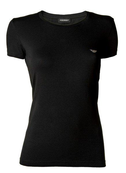 Emporio Armani - T-Shirt  Figurbetont, für Damen, Schwarz, Größe XL von Emporio Armani