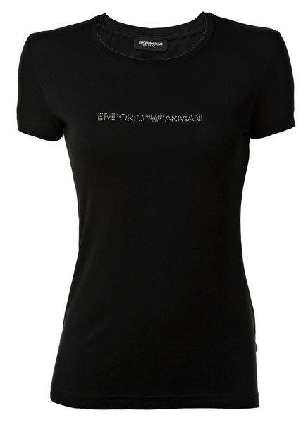 Emporio Armani - T-Shirt  Figurbetont, für Damen, Schwarz, Größe XL von Emporio Armani