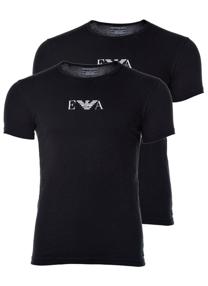 T-shirt 2er Pack Bequem Sitzend Herren Schwarz XL von EMPORIO ARMANI