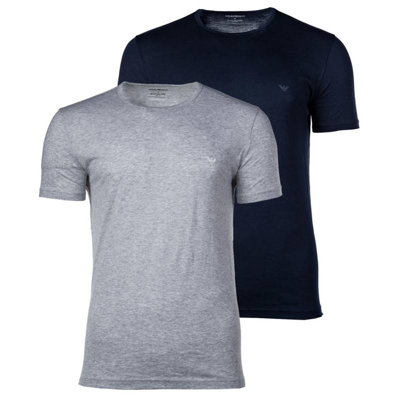 T-shirt Casual Bequem Sitzend Herren Blau L von EMPORIO ARMANI