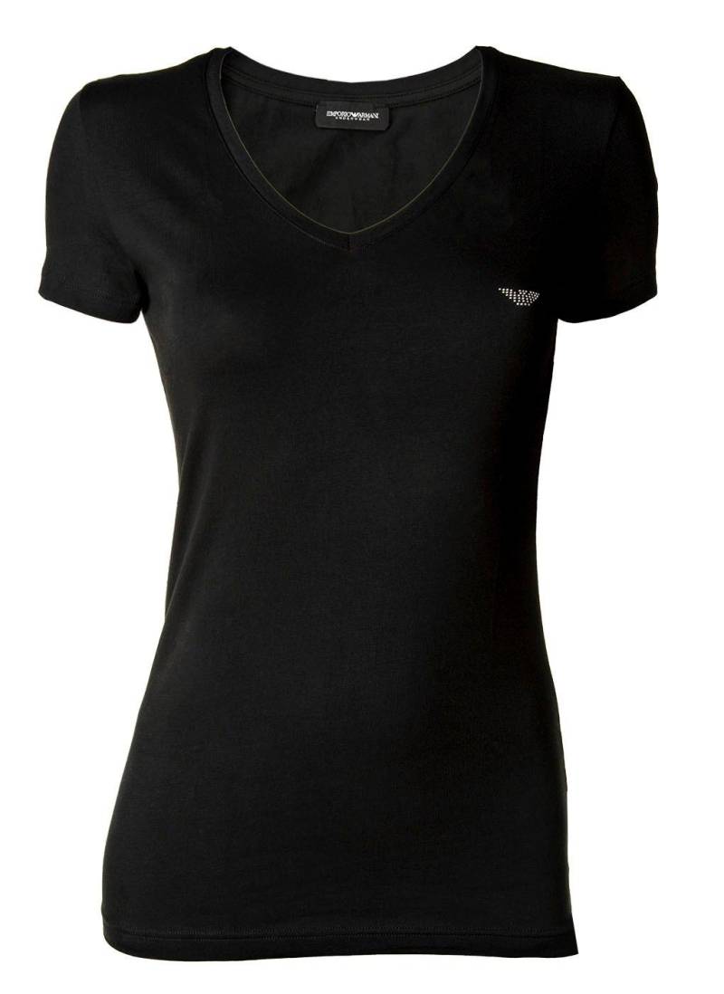 T-shirt Figurbetont Damen Schwarz S von EMPORIO ARMANI