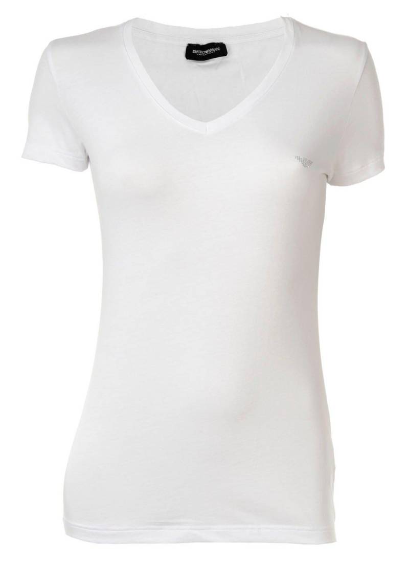 T-shirt Figurbetont Damen Weiss XL von EMPORIO ARMANI