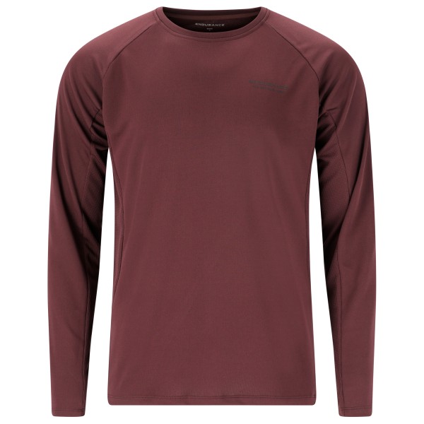 ENDURANCE - Crusoe Cycling/MTB Technical L/S Shirt - Velotrikot Gr L rot von ENDURANCE