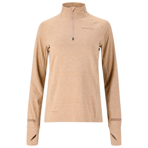 ENDURANCE - Women's Canna V2 Melange Performance Midlayer - Longsleeve Gr 36 beige von ENDURANCE