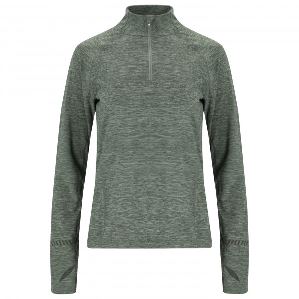 ENDURANCE - Women's Canna V2 Melange Performance Midlayer - Longsleeve Gr 44 oliv von ENDURANCE