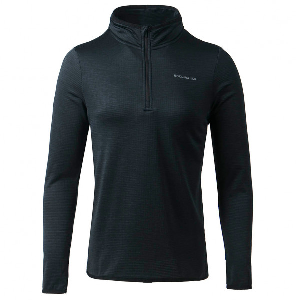 ENDURANCE - Women's Vironic Waffle Melange Loose Fit Midlayer - Fleecepullover Gr 40 schwarz von ENDURANCE