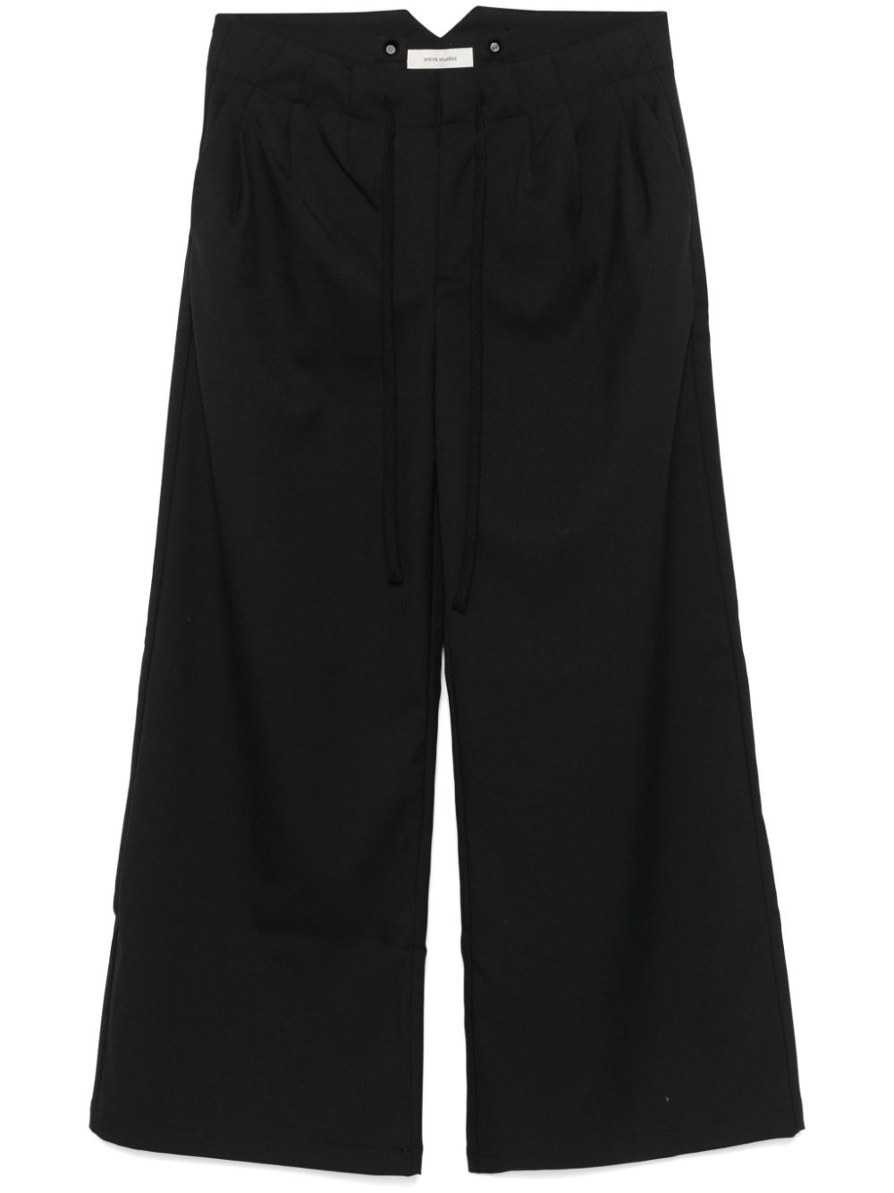 ENTIRE STUDIOS Cinch wide-leg trousers - Black von ENTIRE STUDIOS