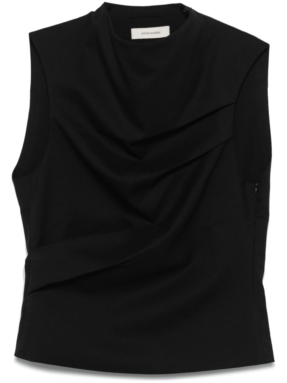 ENTIRE STUDIOS Droop tank top - Black von ENTIRE STUDIOS