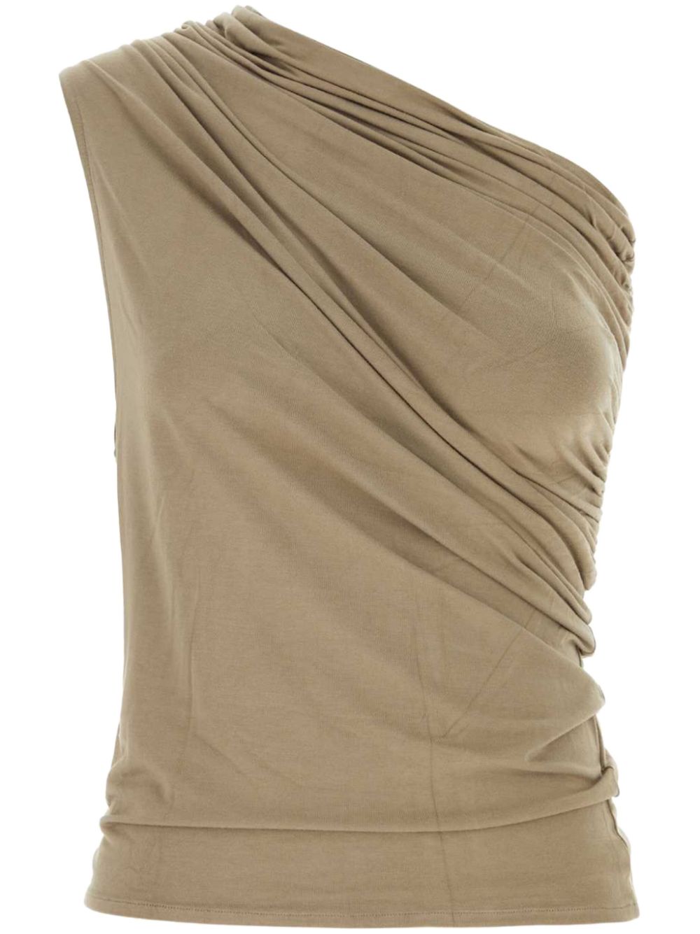 ENTIRE STUDIOS Pillar one-shoulder top - Brown von ENTIRE STUDIOS