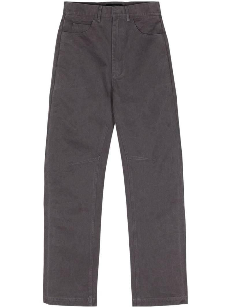 ENTIRE STUDIOS Task mid-rise straight-leg trousers - Grey von ENTIRE STUDIOS