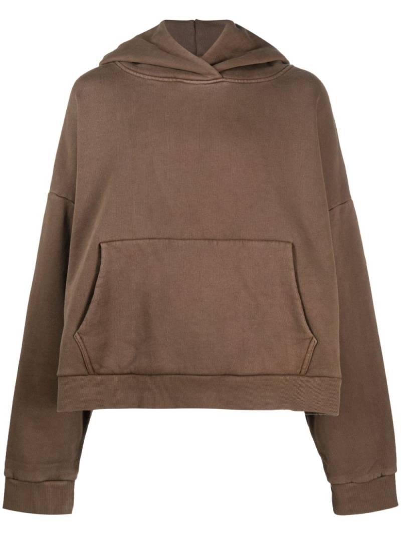 ENTIRE STUDIOS drop-shoulder cotton hoodie - Brown von ENTIRE STUDIOS