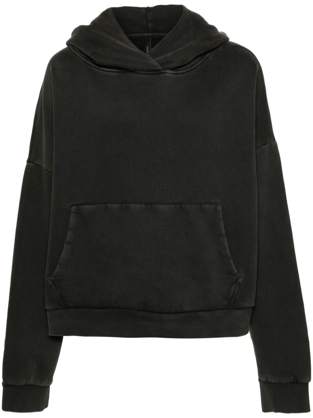 ENTIRE STUDIOS drop-shoulder organic-cotton hoodie - Black von ENTIRE STUDIOS